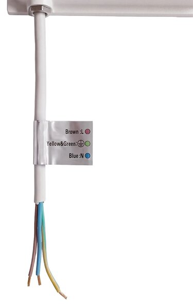 Faro LED 200W IP65 in Alluminio Bianco con OSRAM chip LED Colore Bianco Caldo 3.000K