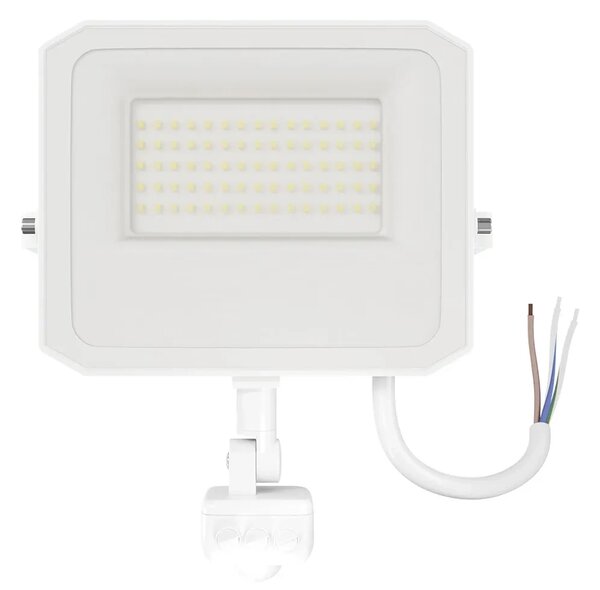 Faro LED 50W IP65 Bianco con Sensore di Movimento e OSRAM chip LED Colore Bianco Caldo 3.000K