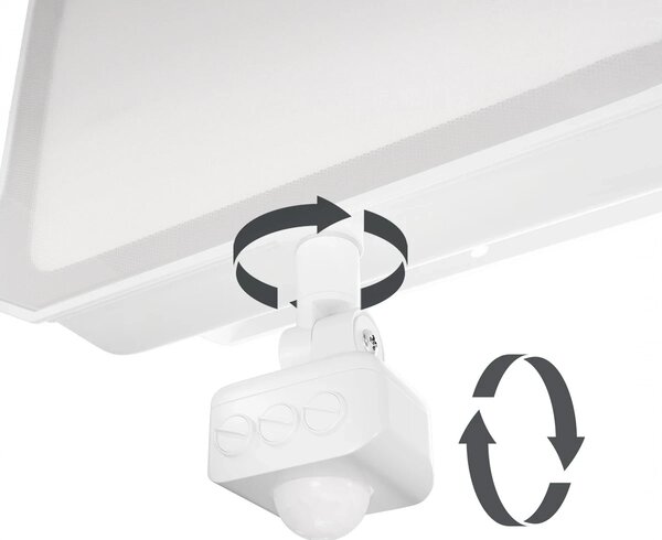 Faro LED 30W IP65 Bianco con Sensore di Movimento e OSRAM chip LED Colore Bianco Caldo 3.000K