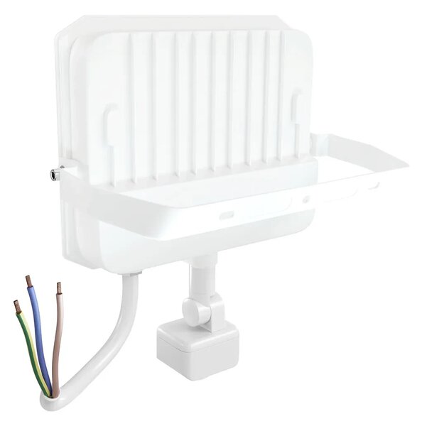 Faro LED 50W IP65 Bianco con Sensore di Movimento e OSRAM chip LED Colore Bianco Caldo 3.000K