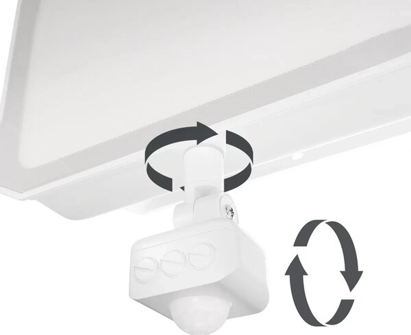 Faro LED 50W IP65 Bianco con Sensore di Movimento e OSRAM chip LED Colore Bianco Caldo 3.000K
