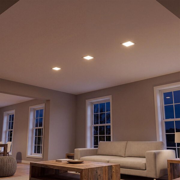 Pannello LED Quadrato 12W foro da 140 a 155mm CCT Bianco Variabile - LEDISENS Colore Bianco Variabile CCT