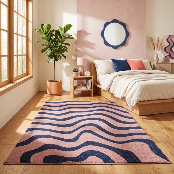 Tappeto blu/rosa 160x230 cm Aurora – ESTE