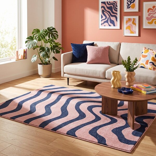 Tappeto blu/rosa 160x230 cm Aurora – ESTE