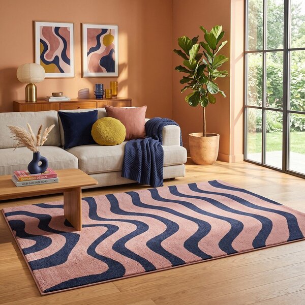 Tappeto blu/rosa 160x230 cm Aurora – ESTE