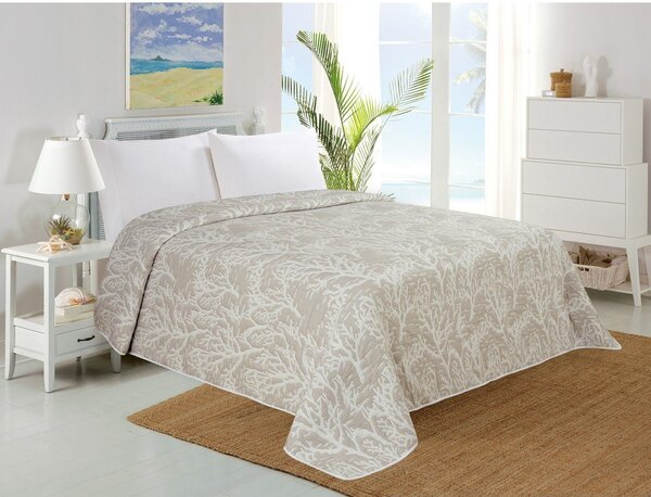 Copriletto beige 220x240 cm Iris – My House
