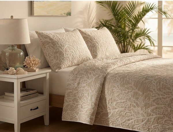Copriletto beige 220x240 cm Iris – My House