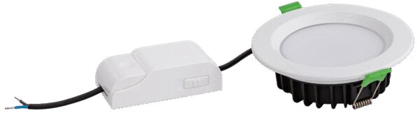 Faro da incasso LED 10W 3in1 IP44 Dimmerabile Foro ø89mm - 109mm Colore Bianco Variabile CCT