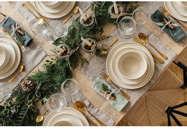 Set da pranzo in pietra 18 pz per 6 persone Malia – Bonami Selection