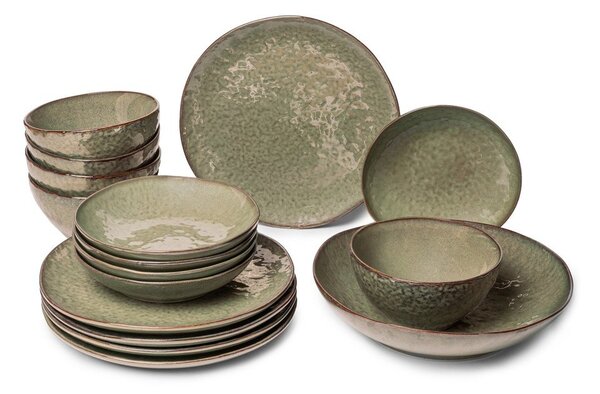Set da pranzo in pietra 16 pz per 5 persone Nephrite – Bonami Selection
