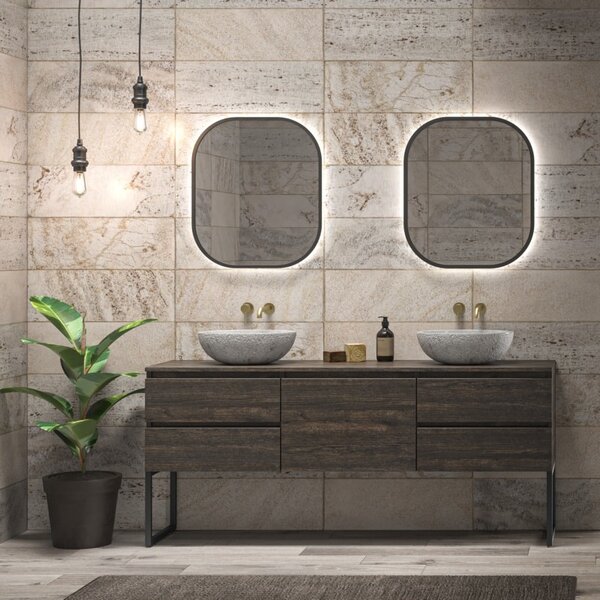 Mobile bagno a terra 180 cm con 5 cassetti SP-180P5 - KAMALU