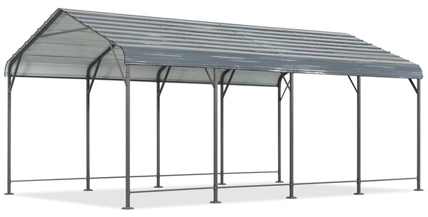 Pensilina in metallo Texas 3,6 x 6 m Garden Point antracite