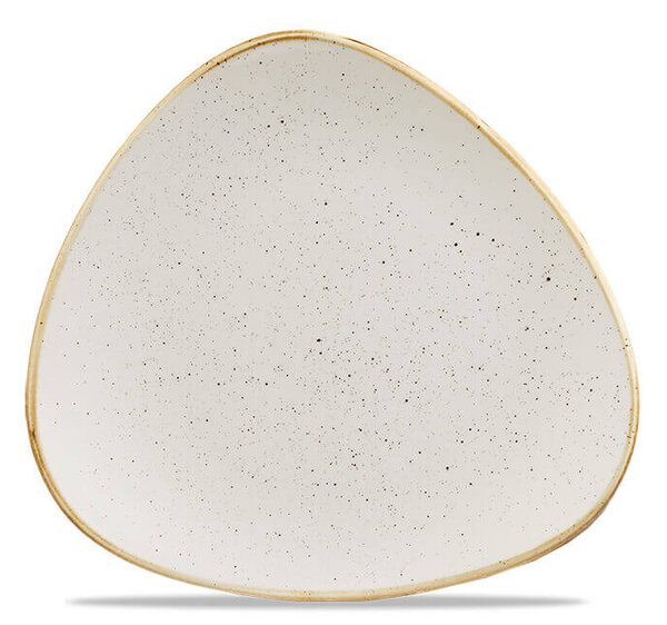 Churchill Stonecast Barley White Piatto Triangolare Cm 26,5 Porcellana Vetrificata Bianca