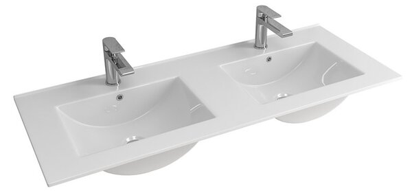 Mobile bagno da 120cm con doppio lavabo e 4 cassetti EL-120L - KAMALU