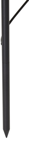 Set di 3 faretti da giardino a picchetto moderni neri con LED IP44 - Garly Ball