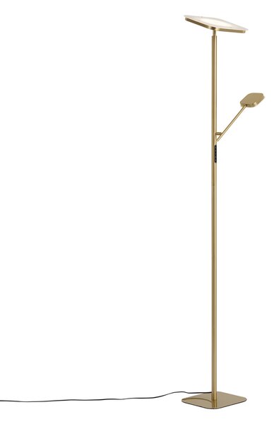 Lampada da terra moderna in ottone con LED dimmerabile - Divana