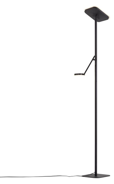 Lampada da terra moderna nera con LED dimmerabile - Divana