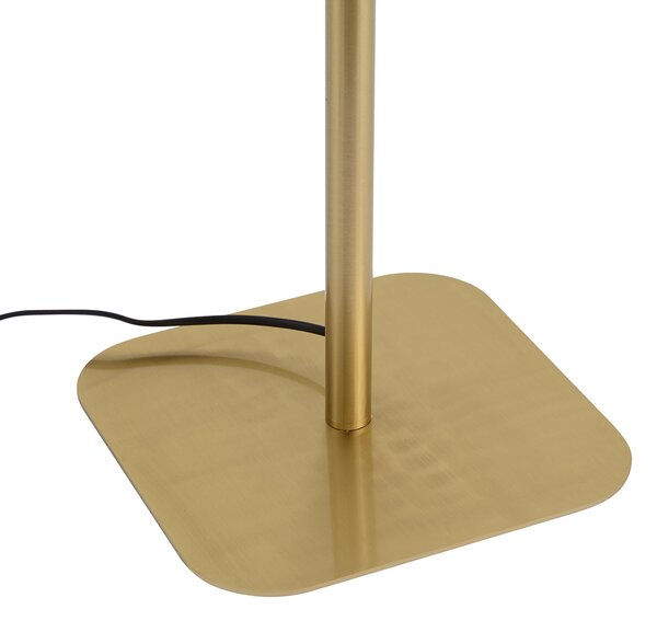 Lampada da terra moderna in ottone con LED dimmerabile - Divana
