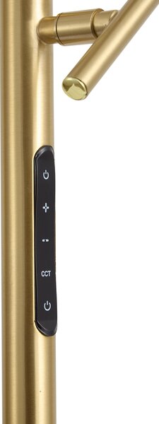 Lampada da terra moderna in ottone con LED dimmerabile - Divana