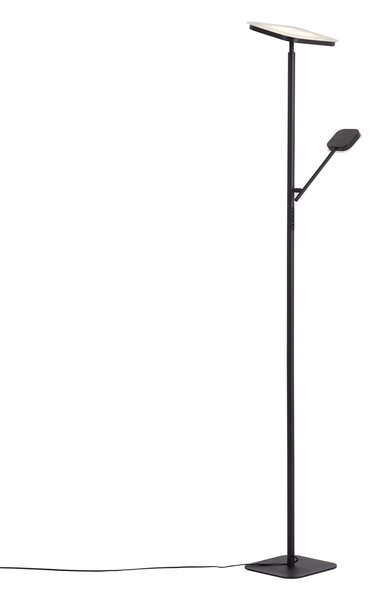 Lampada da terra moderna nera con LED dimmerabile - Divana