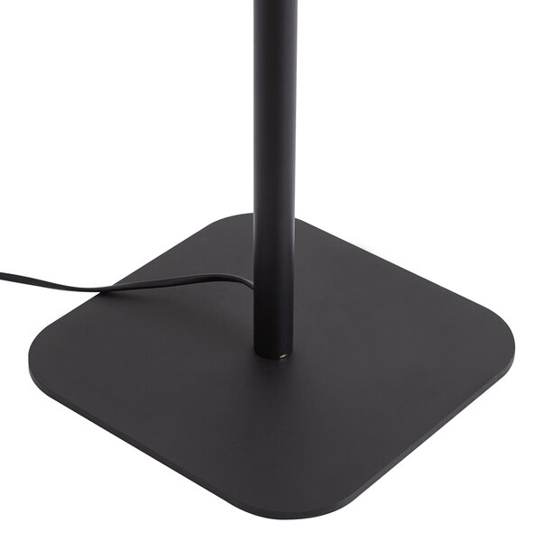 Lampada da terra moderna nera con LED dimmerabile - Divana