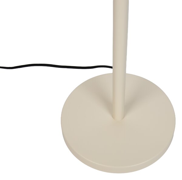 Japandi vloerlamp beige met kap lichtbruin 50cm - Simplo