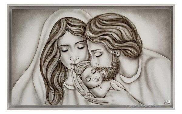 Art Maiora Quadro 'Family Heart' 110x65 - Eleganza e Stile su VerdelillaHome