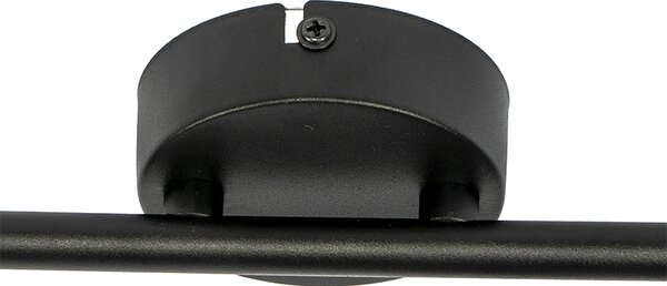 Faretto da soffitto nero con paralume nero 2 luci orientabile - Hetta