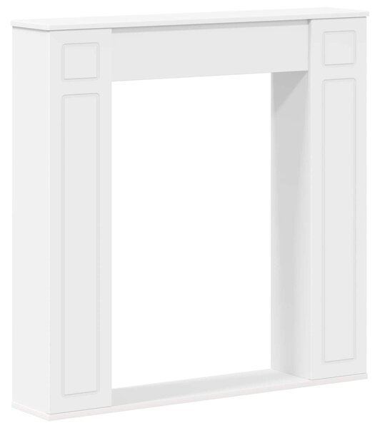 VidaXL Rivestimento per camino, bianco, 100 x 20 x 100 cm, materiale composito in legno