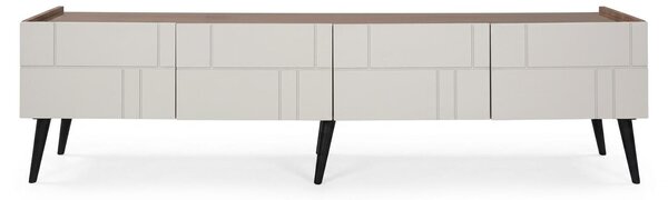 Supporto TV in legno color beige, mobile TV, mobile TV moderno, pensile TV