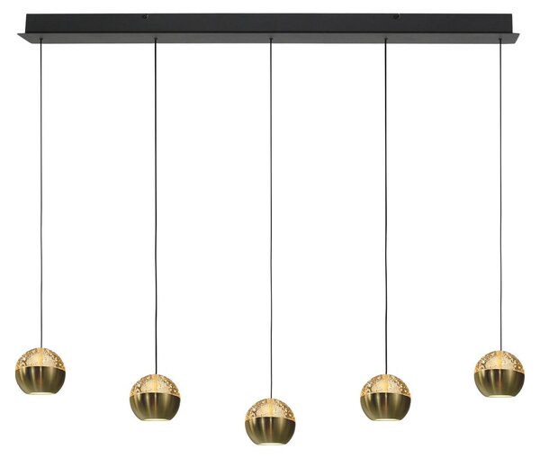 Steinhauer Exclusive - lampada a sospensione - BELLUNO - ottone - vetro metallo - lampada di design - LED - 4586ME