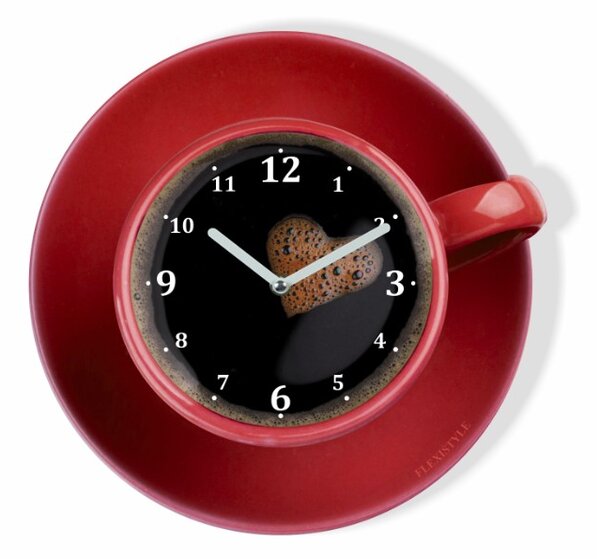 Orologio da cucina a forma di tazzina di caffè Nr.2