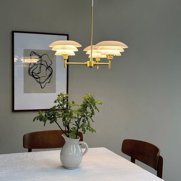 Lampadari Dyberg Larsen, DL20, dimmerabile, Dorato / Ottone, Soggiorno, Metallo, Scandinavo