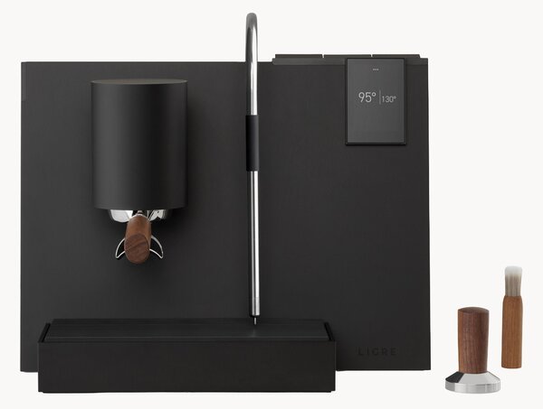 Macchina da caffè youn black-mat, walnut