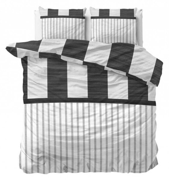 Biancheria da letto particolare in cotone a righe 200 x 220 cm