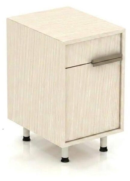 Comodino beige, mobile contenitore a parete, arredamento da ufficio esclusivo