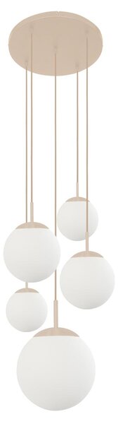 Steinhauer - lampada a sospensione - Bollique - color crema - vetro - Ø 60 cm - E27 - 2730CR