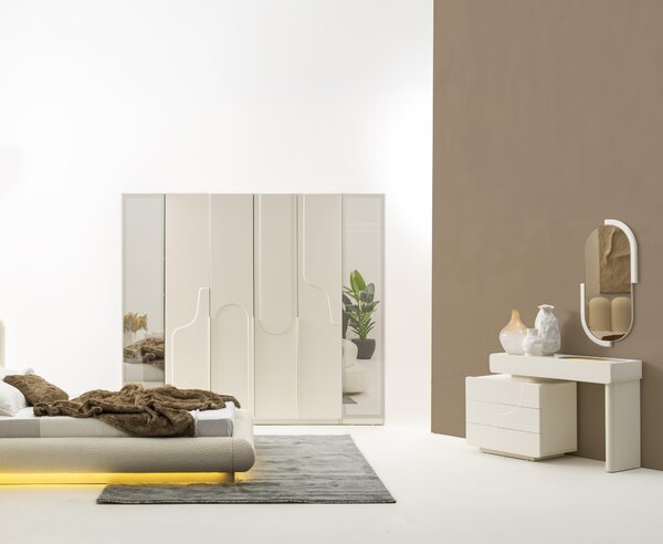 Elegante set per camera da letto – armadio, toletta e specchio