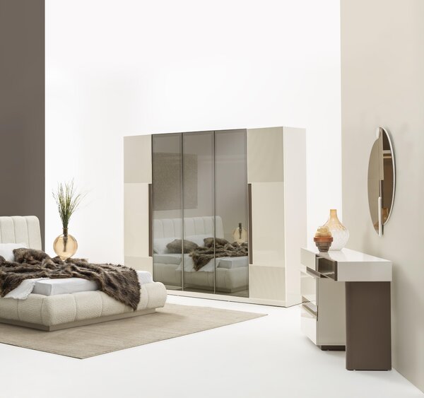 Set camera da letto 3 pezzi – armadio, toletta e specchio per la tua casa