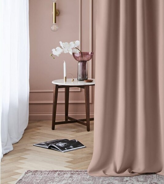 Tenda a pannelli rosa cipria - antico e malva Visi stilizzati su misura -  Tessuto tecnico 120 gr