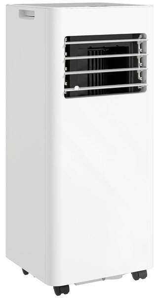 HOMCOM Condizionatore portatile 9000 BTU/H 3 in 1 raffreddamento ventilatore deumidificatore timer 24H e telecomando bianco | Aosom Italy