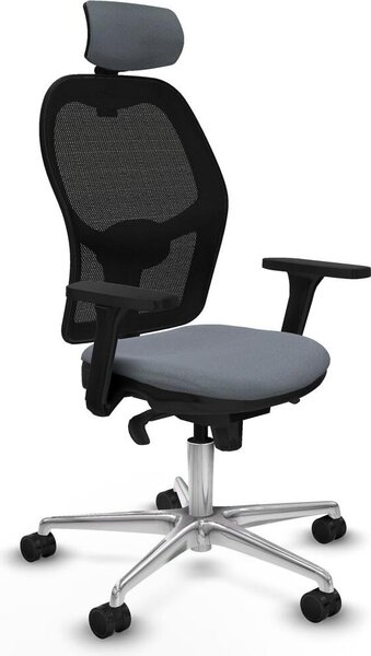 Sedia da ufficio con poggiatesta Jorquera Piqueras y Crespo 3D086N2 Grigio
