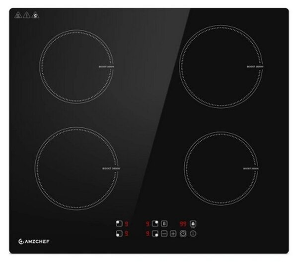 Amzchef - CE-T-74IB4xyzf-CSCS - Piano cottura elettrico