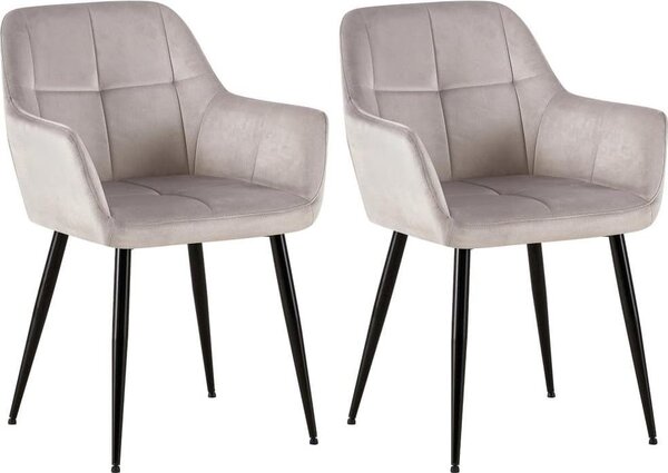 Set di 2 sedie da pranzo moderne - Sedie da cucina - Imbottitura confortevole ed elevato comfort di seduta