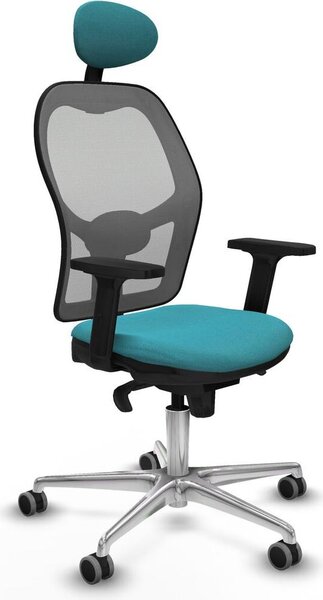 Sedia da ufficio con poggiatesta Jorquera Piqueras y Crespo 2D086G1 turchese