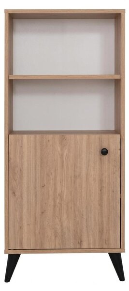 Libreria marrone, mobiletto in legno, piccolo armadietto pratico, mobili per il soggiorno