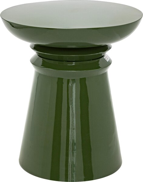 Tavolino Totem Jaya in metallo verde, 38 cm - Atmosphera, arredamento d'interni