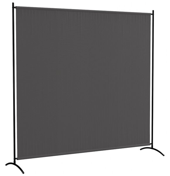 Outsunny Paravento Esterno a Pannello Singolo, Separatore di Ambiente di 180H cm con Protezione UV30+, Grigio Scuro | Aosom Italy