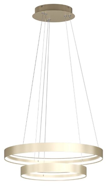 Lampadario moderno top light malika 1216 s2 oc led cct switch 9424lm oro - Top Light