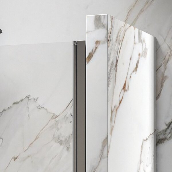 Kamalu doccia nicchia doppio battente 85cm altezza 190 cm | ks2800-saloon